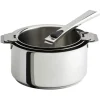 CRISTEL Lot de 3 Casseroles Inox Mutine avec 1 Poignée Amovible Casteline New