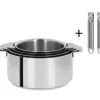 CRISTEL Lot de 4 Casseroles inox Mutine avec 2 Poignées Zénith Amovibles New