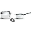 DE BUYER Lot de 4 Casseroles Twisty + 1 Queue + 2 Anses Noires Outlet