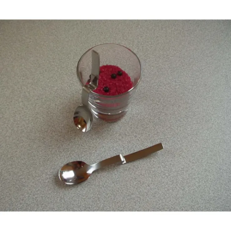 LEBRUN Lot de 6 Cuillères coudées à moka Esmeralda par Best