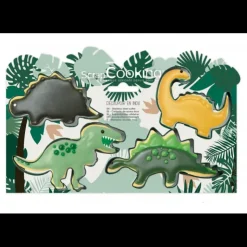 SCRAPCOOKING Lot de 4 Emporte-Pièces Dinosaure Discount