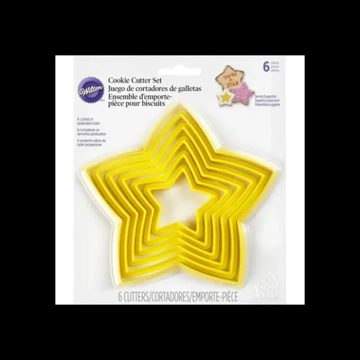 WILTON Lot de 6 Emporte-Pièces Etoile Hot