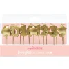 SCRAPCOOKING Lot de bougies dorées 0 à 9 + 5 étoiles New