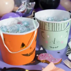FUNCAKES Lot de Seaux à Friandises Halloween Partydeco (x2) Hot
