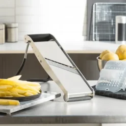 BRON-COUCKE Mandoline Professionnelle Compact-PRO Inox 2 Peignes Effileurs Bron Coucke