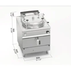 BERTOS Marmite à Gaz 100L Autoclave Berto's Discount