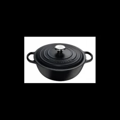 LE CREUSET Marmite en fonte 26 cm Noir Mat Signature Outlet