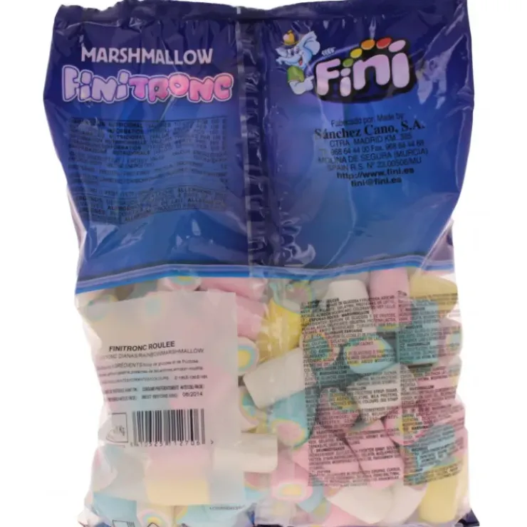 FINI Marshmallow Roulés 1 kg Bonbons Sans Gluten Discount