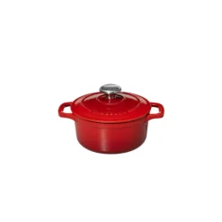 CHASSEUR Mini Cocotte en Fonte Ronde 12 cm Rubis
