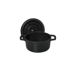 CHASSEUR Mini Cocotte en Fonte Ronde 16 cm Noir Mat Clearance