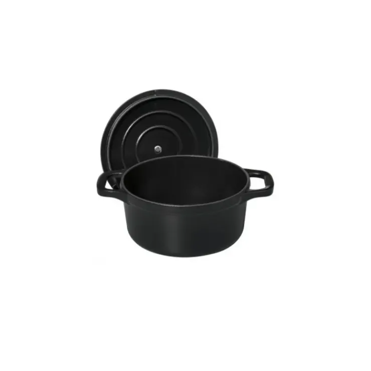 CHASSEUR Mini Cocotte en Fonte Ronde 14 cm Noir Mat Best