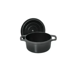 CHASSEUR Mini Cocotte en Fonte Ronde 10 cm Caviar