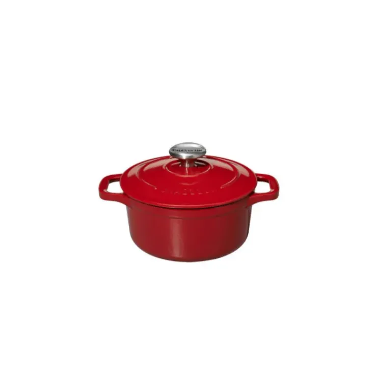 CHASSEUR Mini Cocotte en Fonte Ronde 10 cm Rouge Online