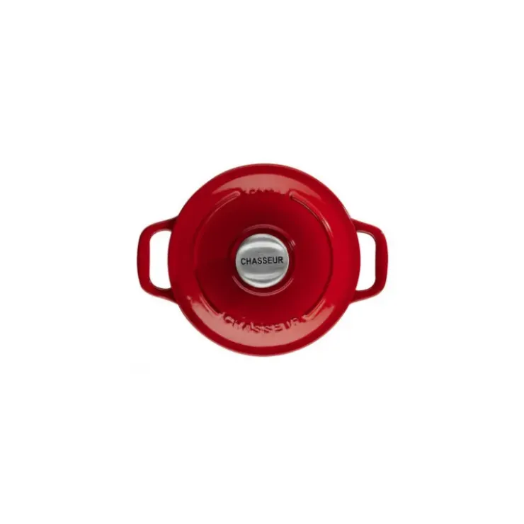 CHASSEUR Mini Cocotte en Fonte Ronde 14 cm Rubis Outlet
