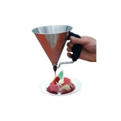 DE BUYER Mini Entonnoir à Piston Inox Noir KWIK