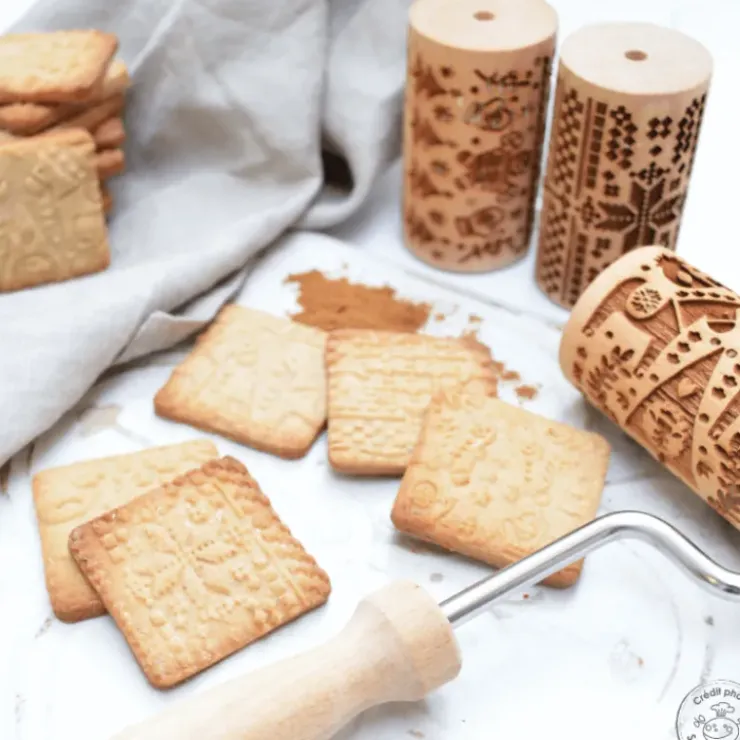 SCRAPCOOKING Mini Rouleau à Pâtisserie Empreinte Noël Interchangeable 7 cm (x3) Discount