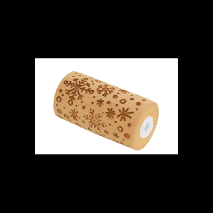SCRAPCOOKING Mini Rouleau à Pâtisserie Empreinte Flocon 7 cm Clearance