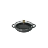CHASSEUR Mini Wok en Fonte 18 cm Caviar Best