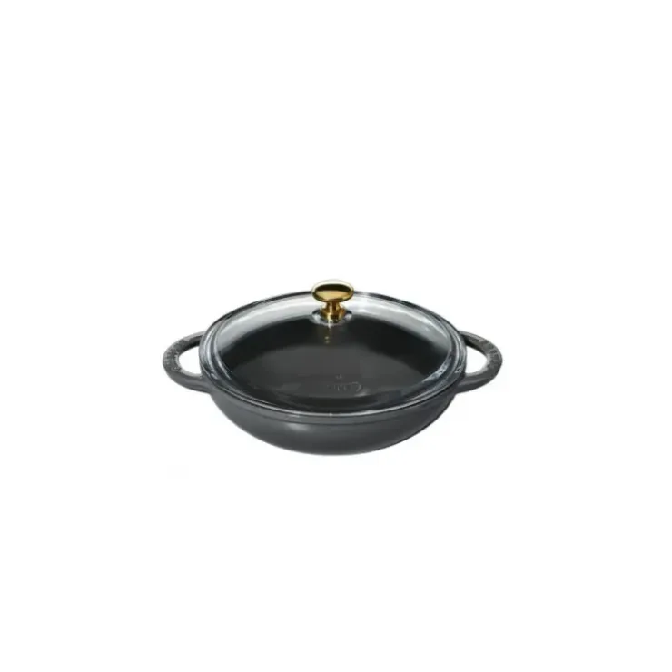 CHASSEUR Mini Wok en Fonte 18 cm Caviar Best
