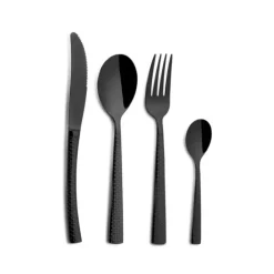 COMAS Ménagère 24 pièces HIDRAULIC BLACK Inox 18% 3 mm Sale