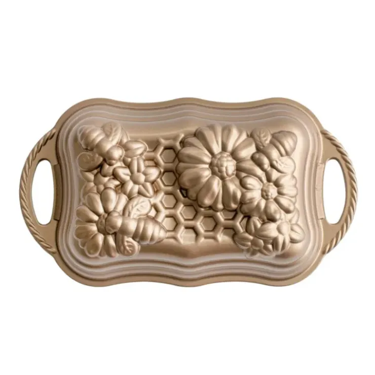 NORDIC WARE Moule à Cake Fleurs et Abeilles Toffee Discount
