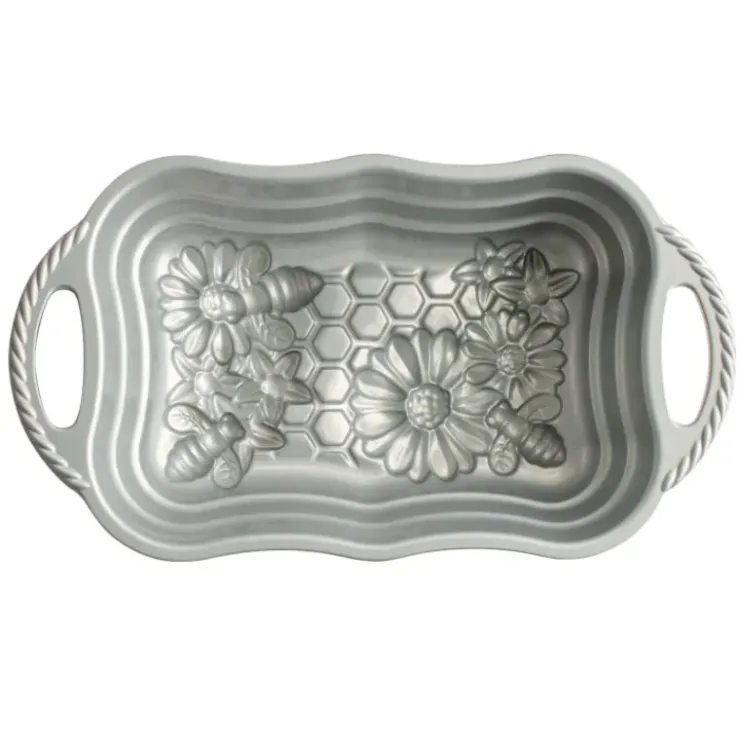 NORDIC WARE Moule à Cake Fleurs et Abeilles Toffee Discount