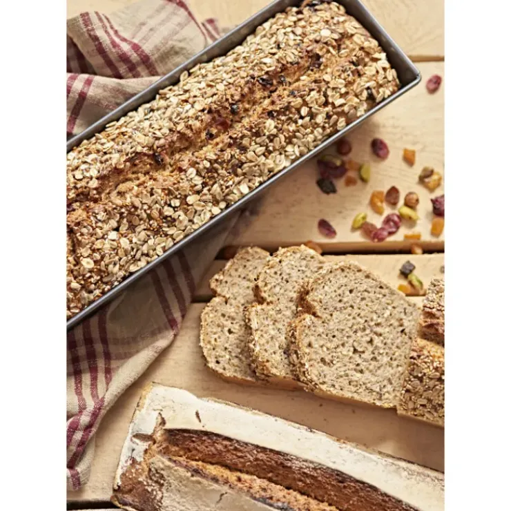 DE BUYER Moule à Cake Plié Anti Adhésif 30 x 10,8 cm x H 7 cm