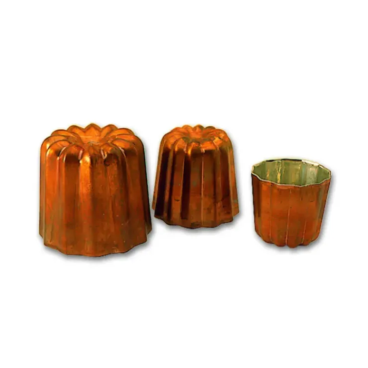 MALLARD FERRIERE Moule à Cannelés en Cuivre étamé 3,5 cm x H 3,5 cm Outlet