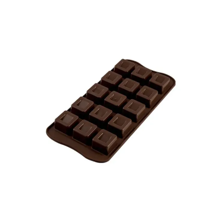 EASY CHOC Moule à Chocolat 15 Carrés - Silicone Spécial Chocolat New