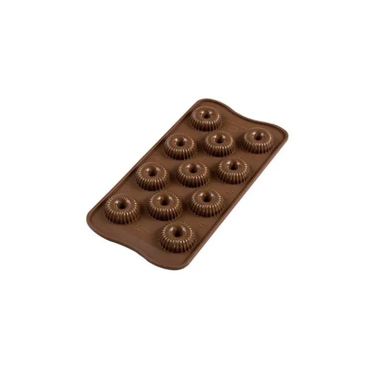 SILIKOMART Moule à Chocolat 11 Couronnes Easy Choc - Silicone Spécial Chocolat Hot