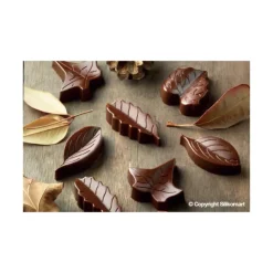 EASY CHOC Moule à Chocolat 8 Feuilles - Silicone Spécial Chocolat Discount