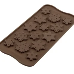 SILIKOMART Moule à Chocolat 14 Flocons Easy Choc - Silicone Spécial Chocolat Discount