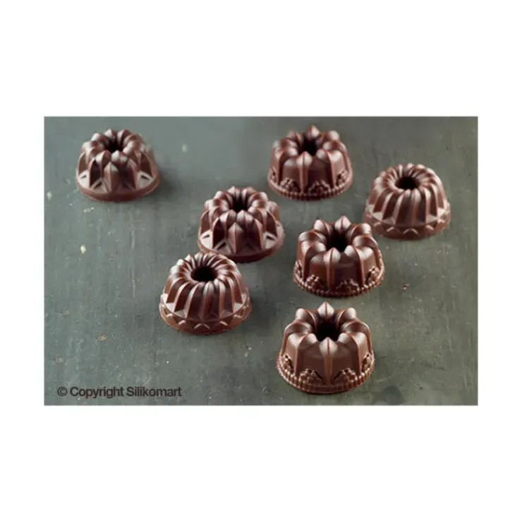 EASY CHOC Moule à Chocolat 15 Kouglof Fantaisie - Silicone Spécial Chocolat Best