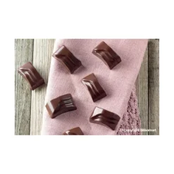 EASY CHOC Moule à Chocolat 14 Rectangles Ondulés - Silicone Spécial Chocolat Online