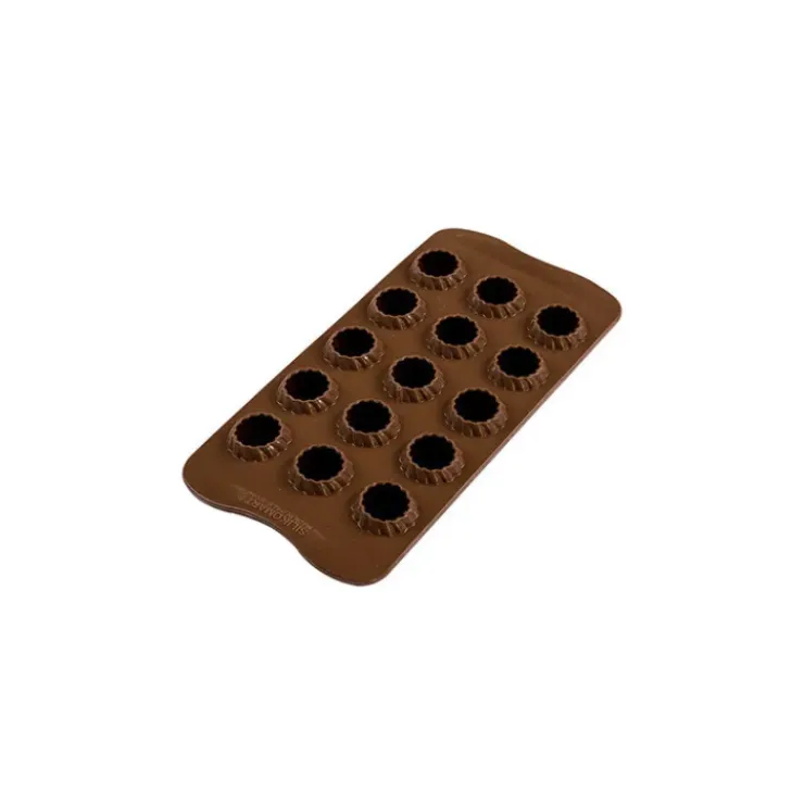 SILIKOMART Moule à Chocolat 15 Sphères Torsadées Easy Choc - Silicone Spécial Chocolat Hot
