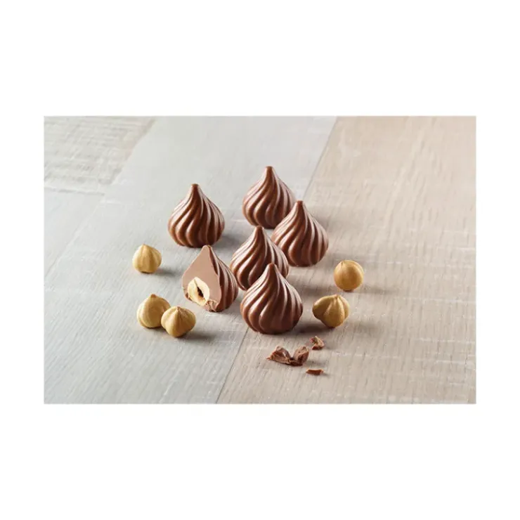 SILIKOMART Moule à Chocolat 15 Sphères Torsadées Easy Choc - Silicone Spécial Chocolat Hot