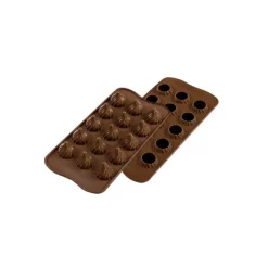 SILIKOMART Moule à Chocolat 15 Sphères Torsadées Easy Choc - Silicone Spécial Chocolat Hot