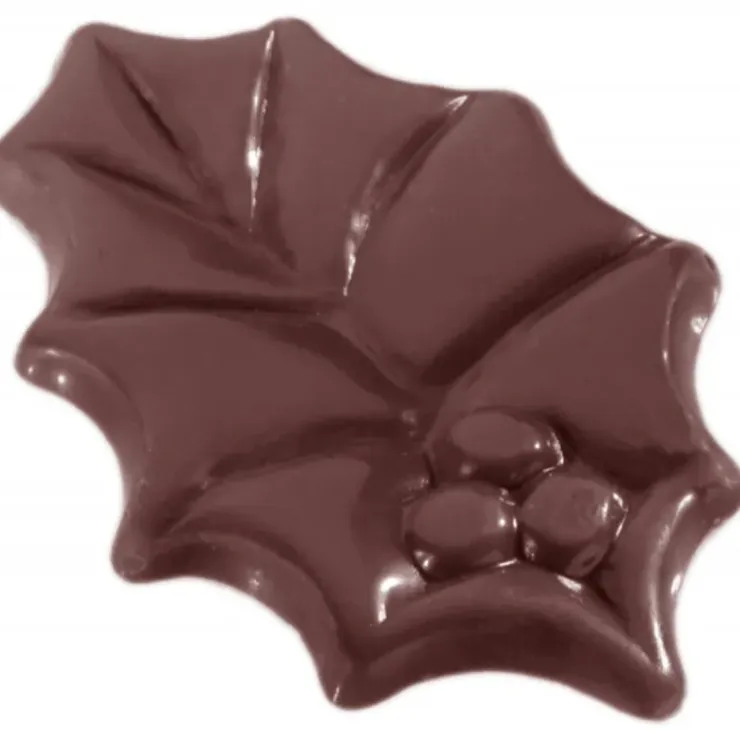 CHOCOLATE WORLD Moule à Chocolat Grandes Feuilles de Houx (x12) Discount