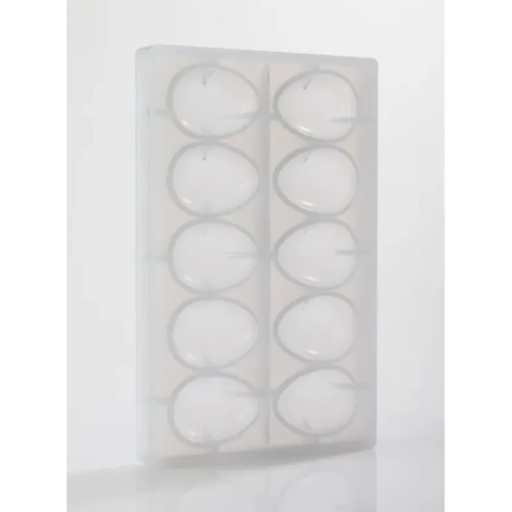 BARRY Moule à Chocolat Oeuf Lisse 6,5 cm (x10) New