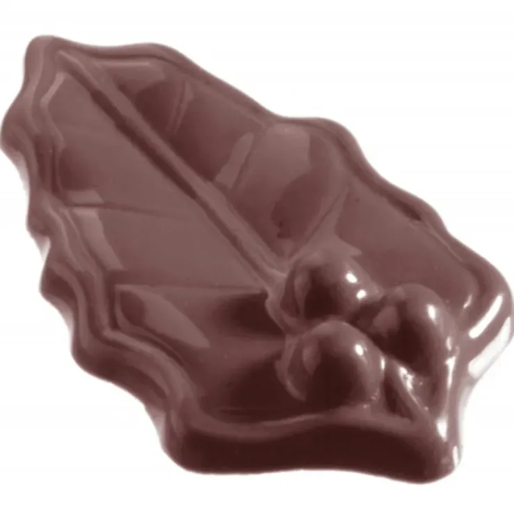 CHOCOLATE WORLD Moule à Chocolat Petites Feuilles de Houx (x14) Best