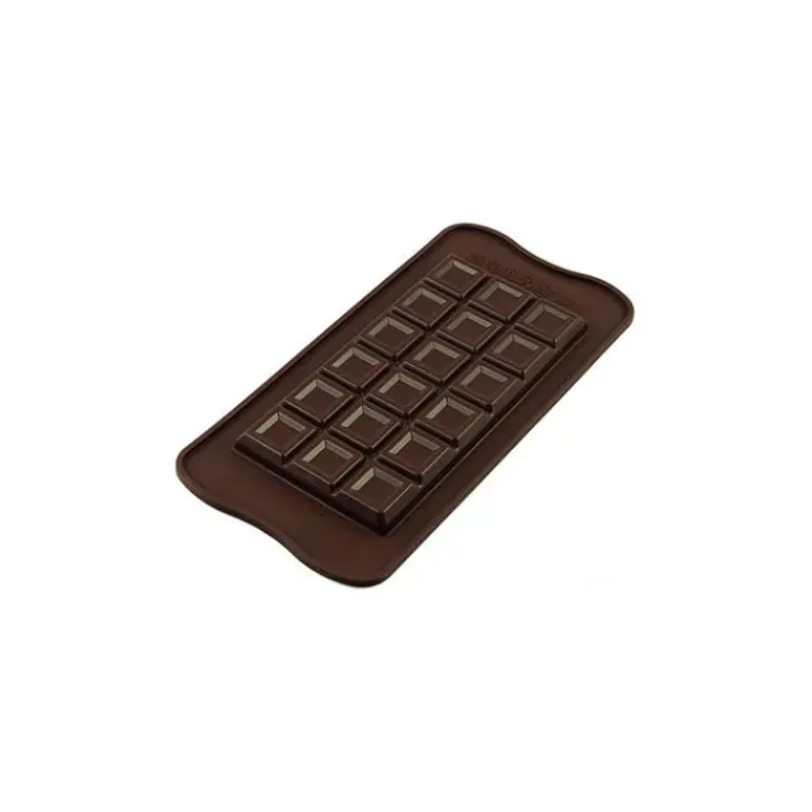 EASY CHOC Moule à Chocolat Tablette Carrés Creux - Silicone Spécial Chocolat