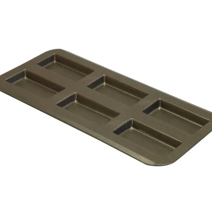 GOBEL Moule à Financier 6 empreintes 9,8 x 4,8 cm Anti-adhérent Outlet