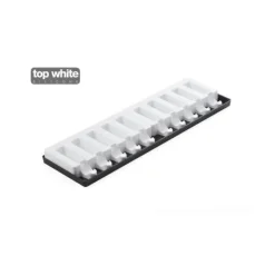 SILIKOMART Moule à glace silicone 10 barres arrondies avec bâtonnets Hot