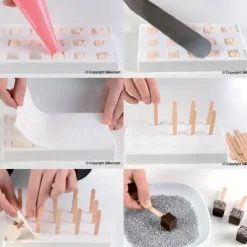 SILIKOMART Moule à glace silicone 30 mini Cubes avec bâtonnets Sale