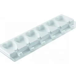 SILIKOMART Moule à glace silicone 12 mini coeurs avec bâtonnets New