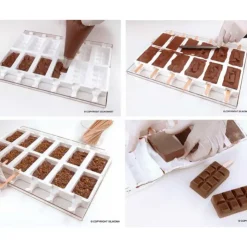 SILIKOMART Moule à glace silicone Choco 12 empreintes avec bâtonnets Discount