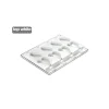 SILIKOMART Moule à glace silicone Coeur 8 empreintes avec bâtonnets New