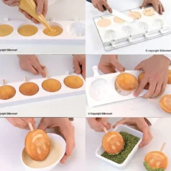 SILIKOMART Moule à glace silicone Smile 8 empreintes avec bâtonnets Discount