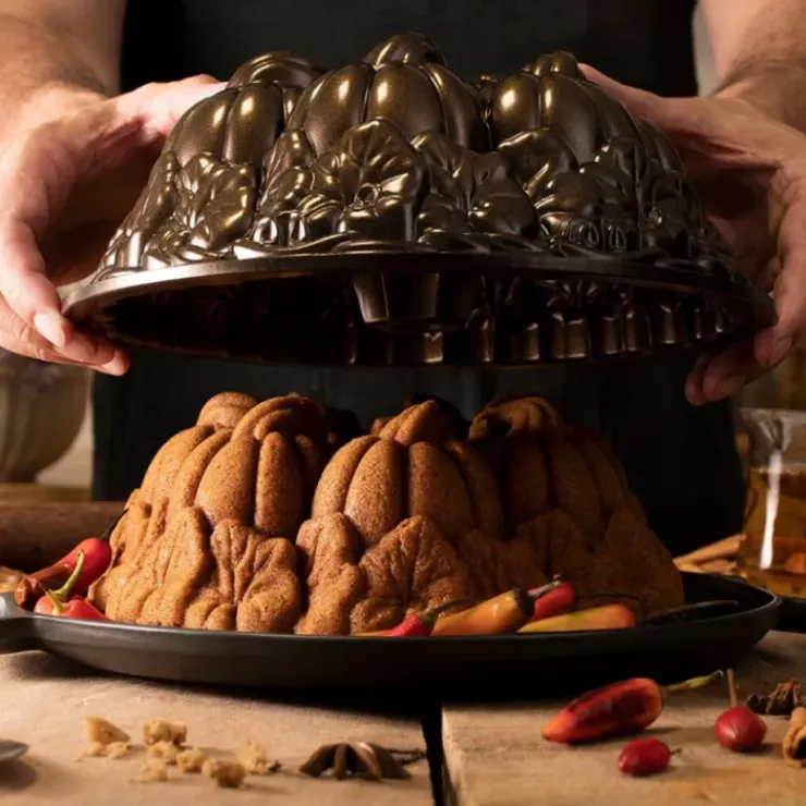 NORDIC WARE Moule à Gâteau Bundt Citrouille Bronze Online