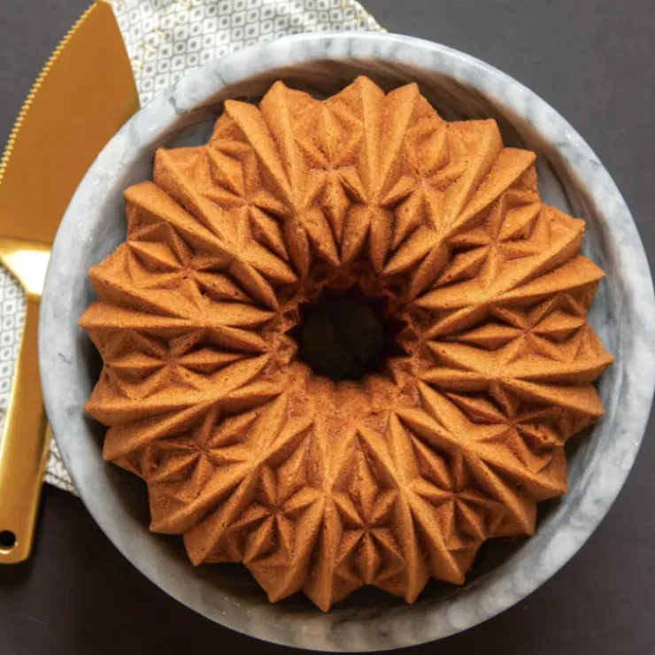 NORDIC WARE Moule à Gâteau Bundt Crystal Gold Best